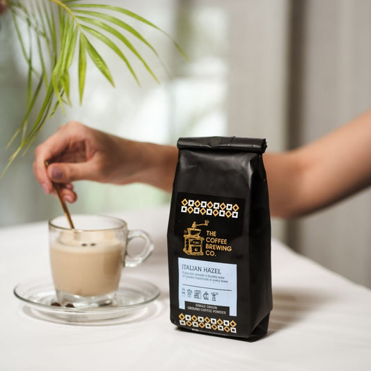 hazelnut coffee powder